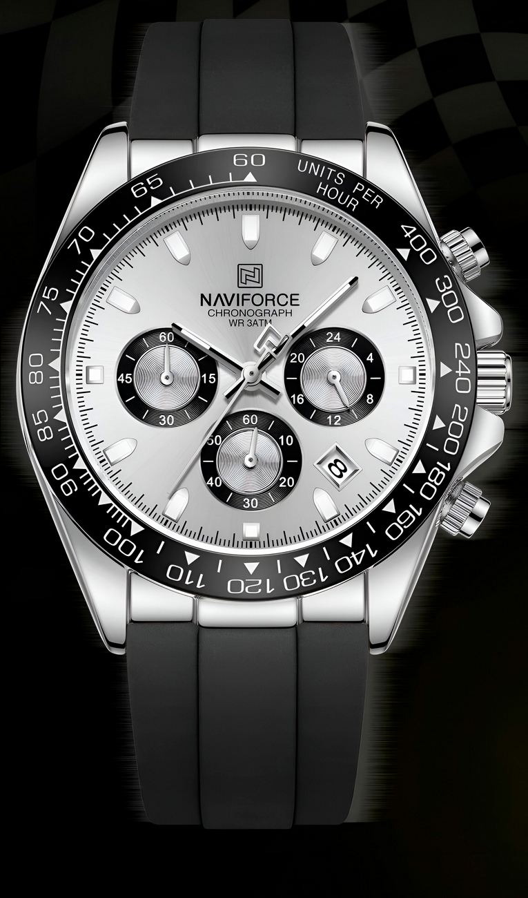 Reloj Naviforce Casual Nf8054 Goma Hombre